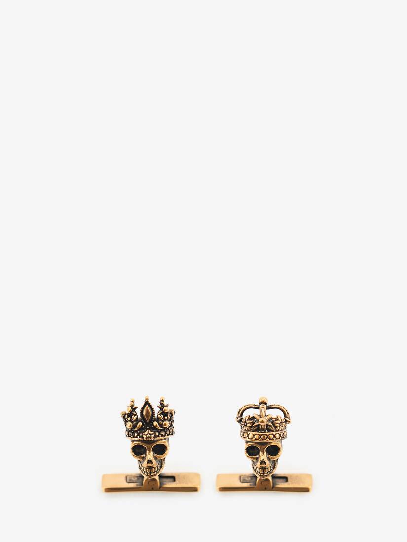 Gemelos Alexander McQueen Queen And King Skull Hombre - Dorados - Mexico 754-BUEANQ